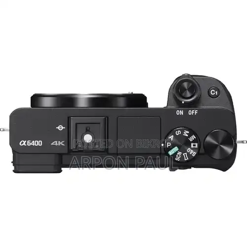 Sony Alpha A6400 মিররলেস ডিজিটাল ক্যামেরা (শুধুমাত্র বডি)