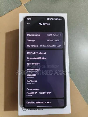 Xiaomi Redmi Turbo 4 256 GB White