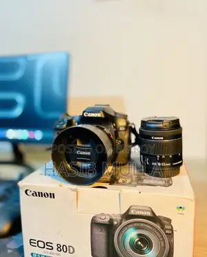Canon 80d With 50mm 1.8 & 18-35 (Kit Lens)