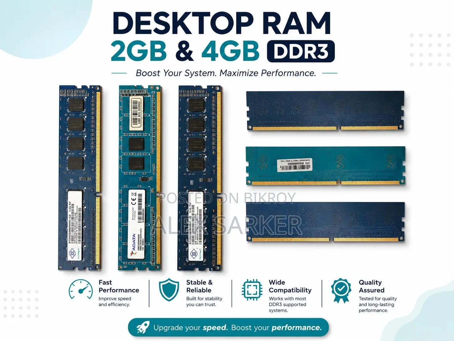 2*2gb and 4gb Ddr3 Ram