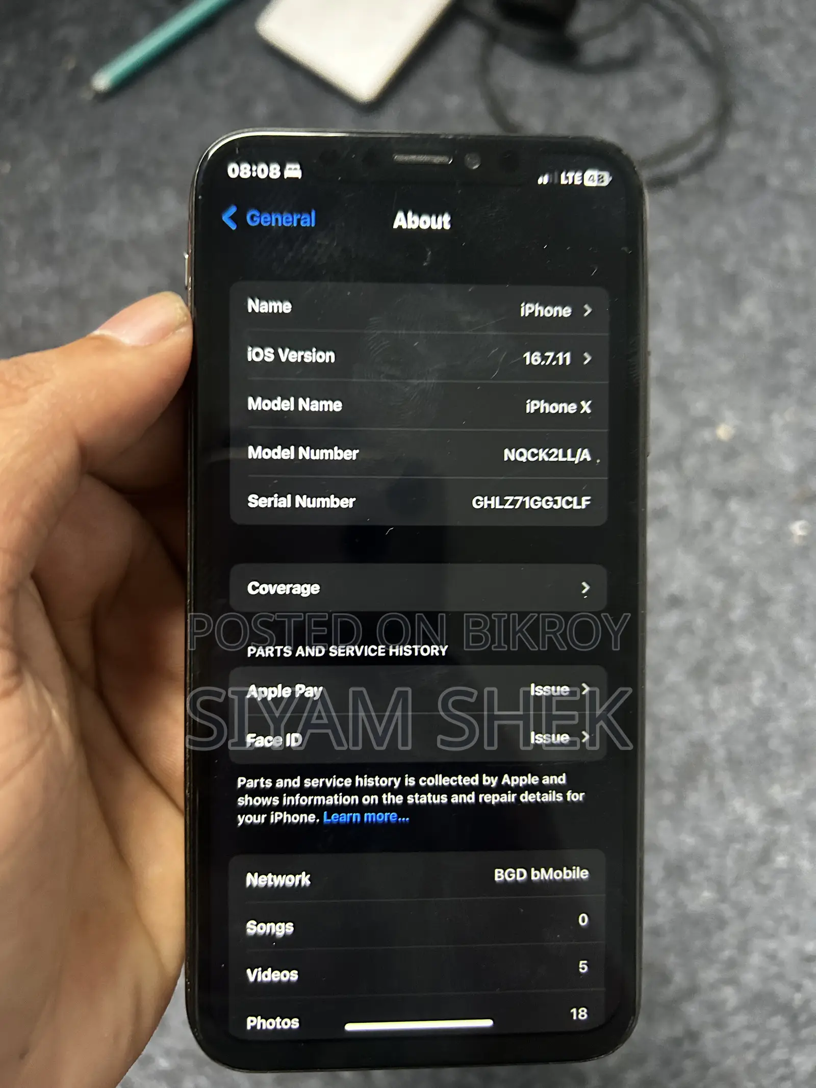 Apple iPhone X 64 GB Bronze