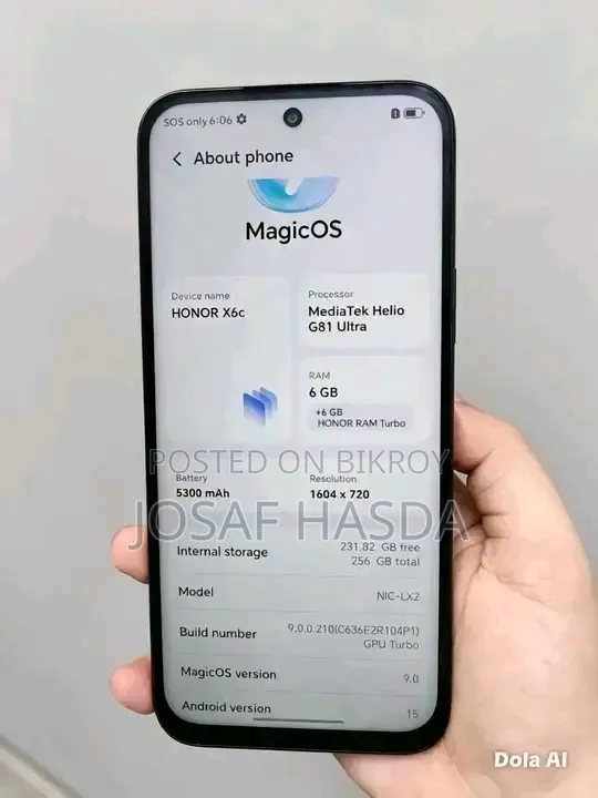 Honor X6C 128 GB Black