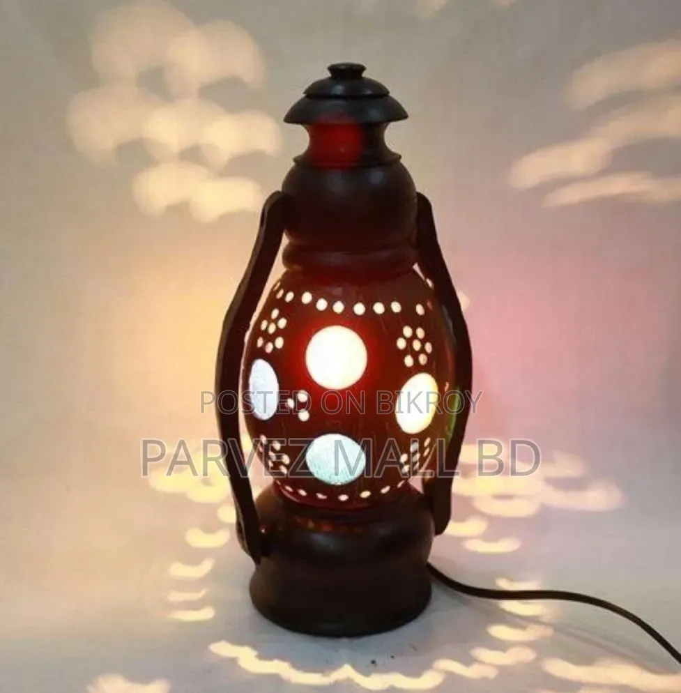 Handicraft Coconutsell Wooden Full Handmade Traditional Harikan Lamp