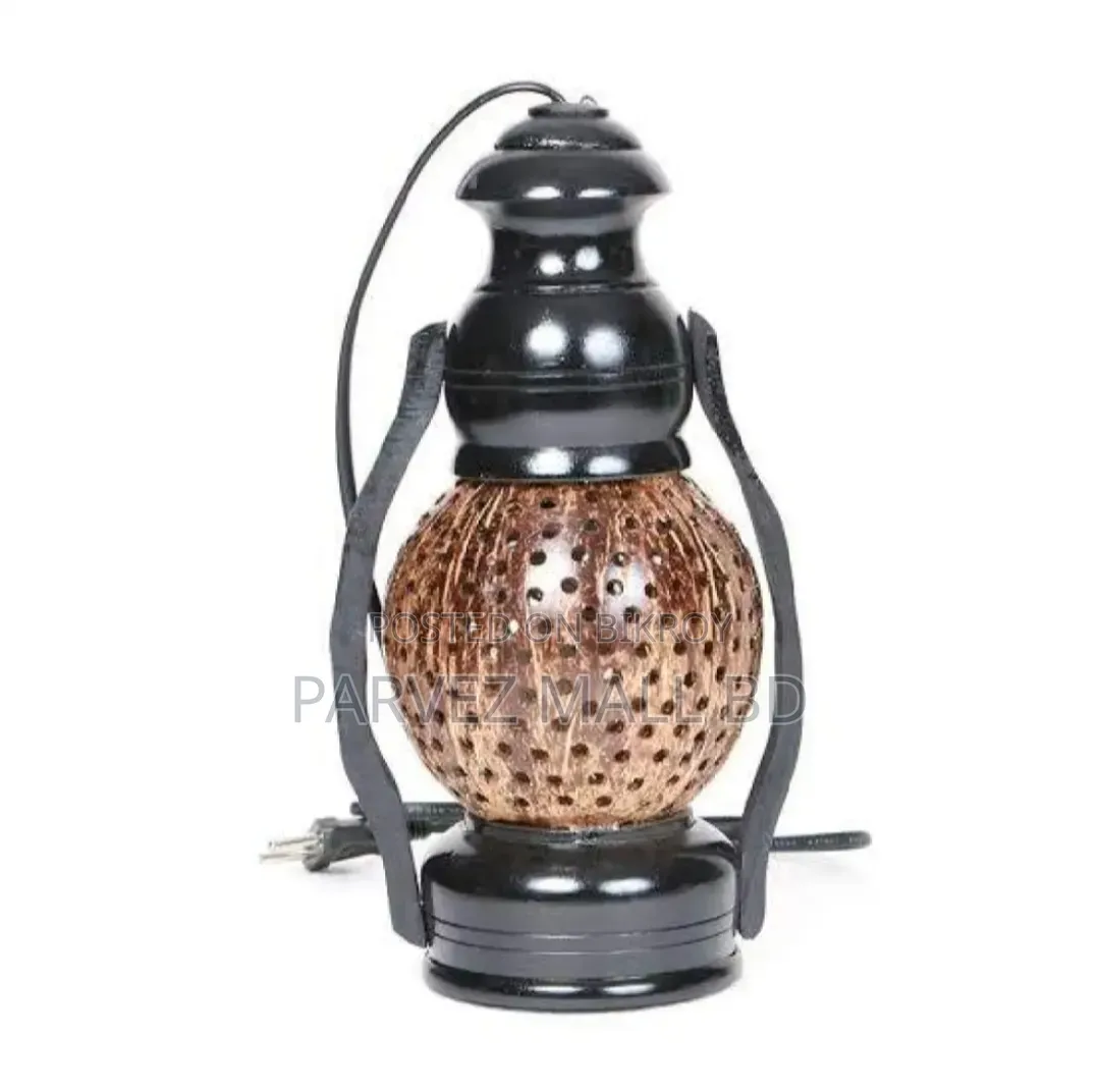 Handicraft Coconutsell Wooden Full Handmade Traditional Harikan Lamp