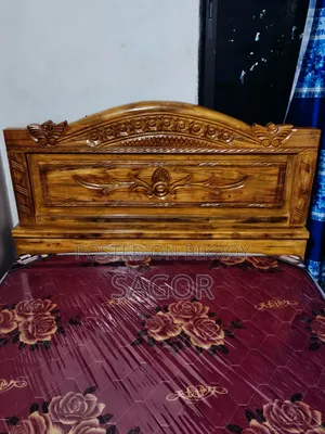 Jessore teak wood semi-double bed 5/7