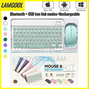 Bluetooth Wireless Keyboard And Mouse Combo-
