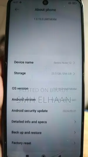 Xiaomi Redmi Note 12 (China) 256 GB Blue