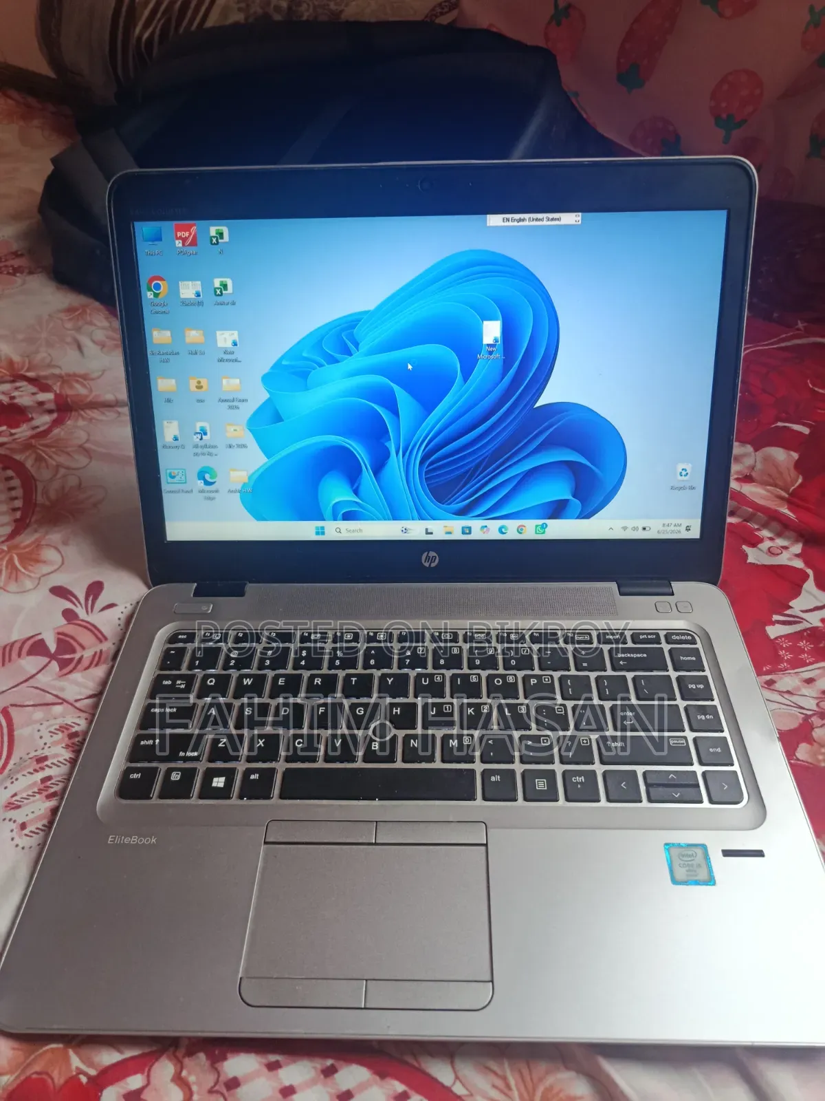 Laptop HP EliteBook 840 G3 8GB Intel Core I5 SSD 256GB