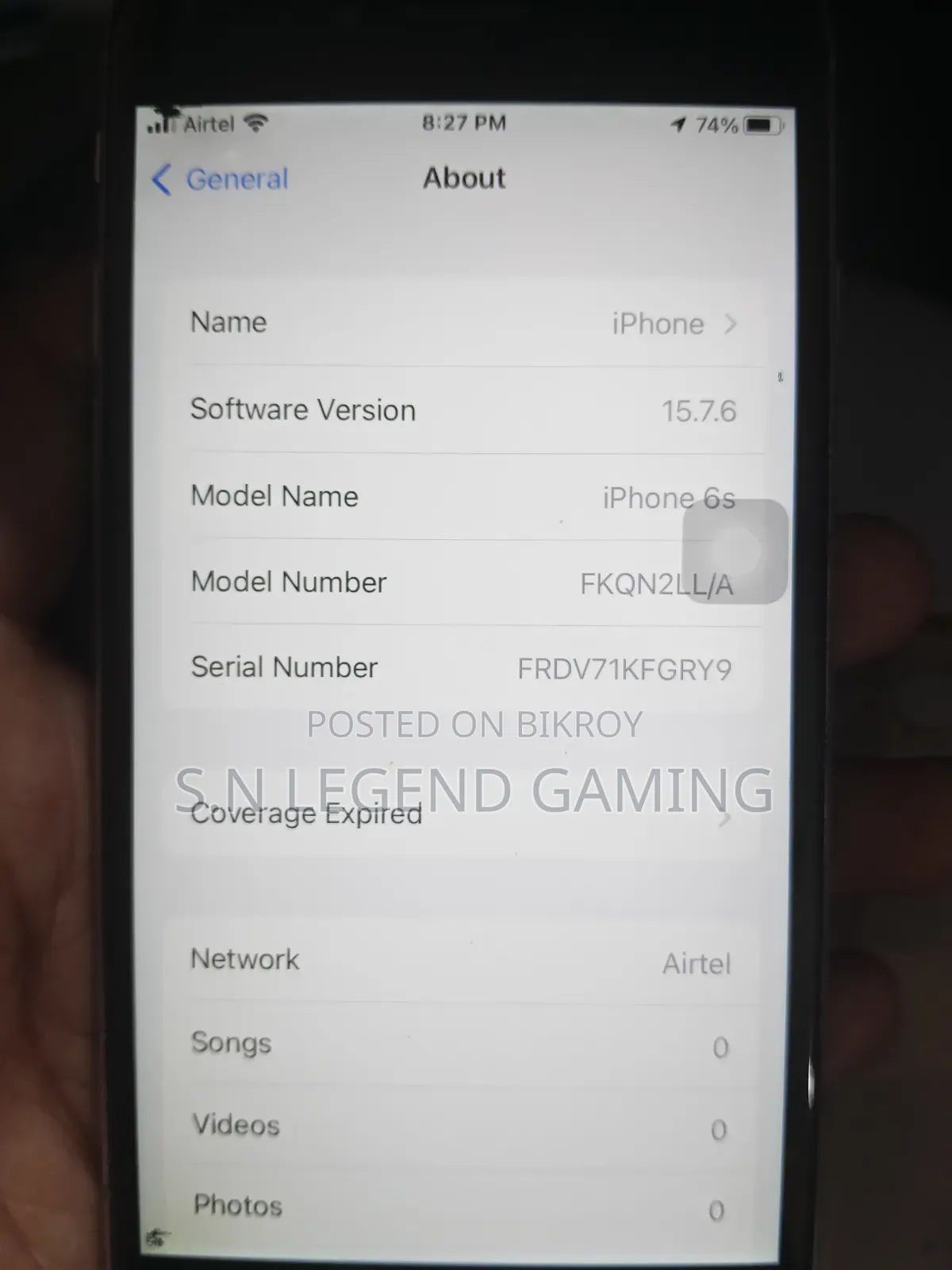 Apple iPhone 6s 64 GB Silver