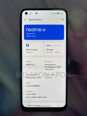 Realme 9 128 GB Blue