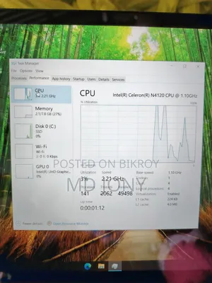 Laptop 8GB Intel SSD 128GB