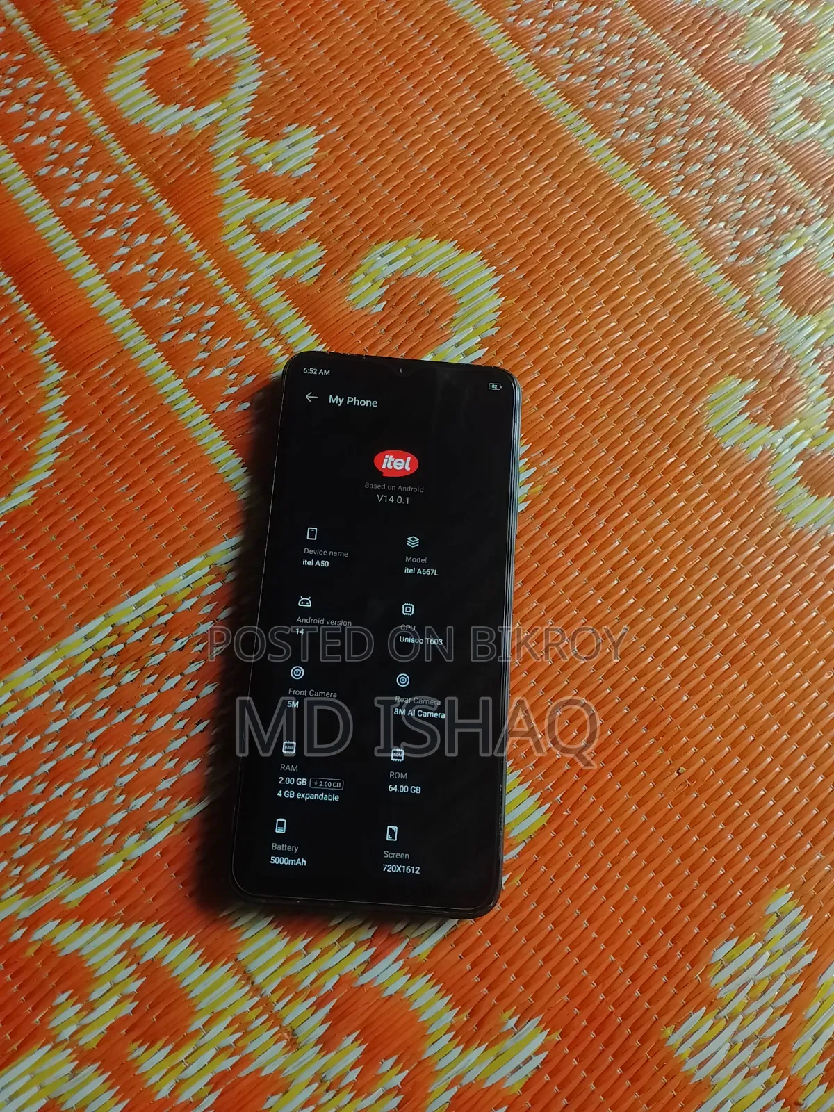 Itel A50 128 GB Black
