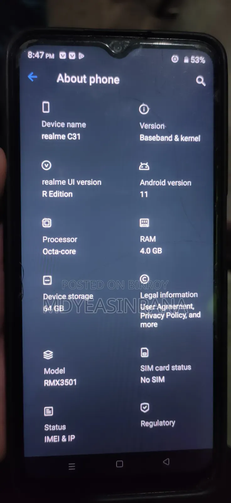 Realme C31 64 GB Black
