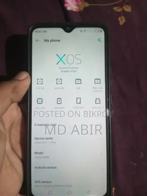 Infinix Hot 10 Play 64 GB Blue