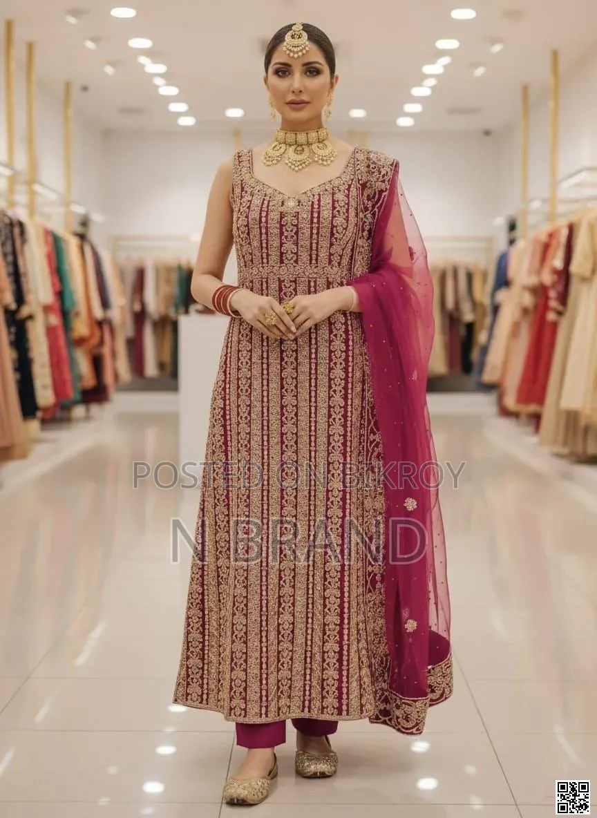 Semi-Stitched Georgette Party Dress
