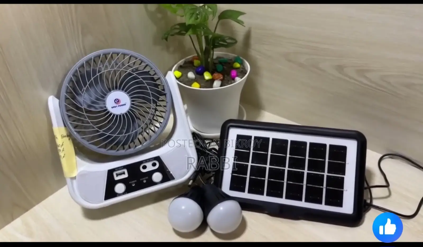 Solar Energy Fan and Light