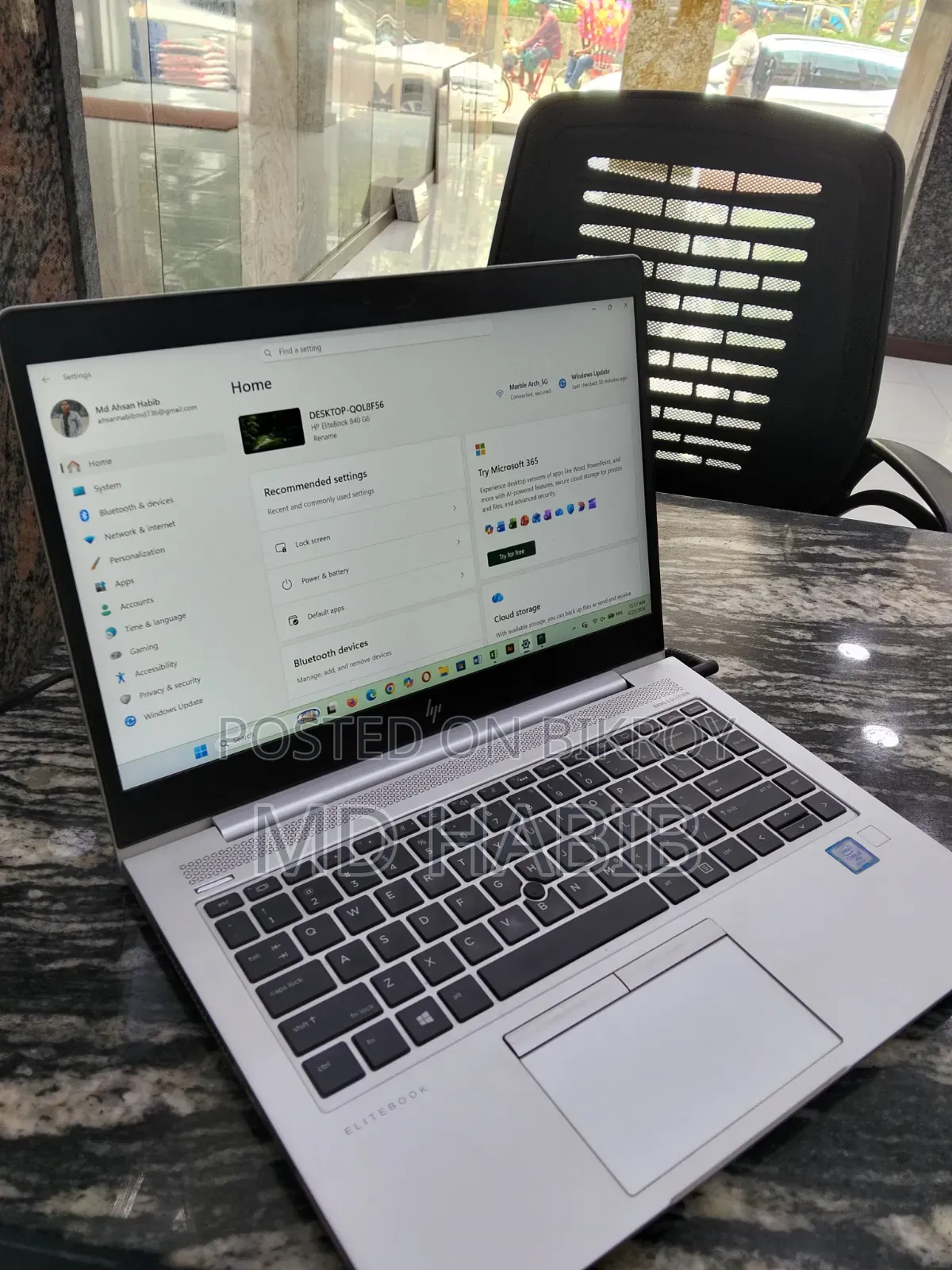 Laptop HP EliteBook 840 G6 16GB Intel Core I5 SSD 256GB