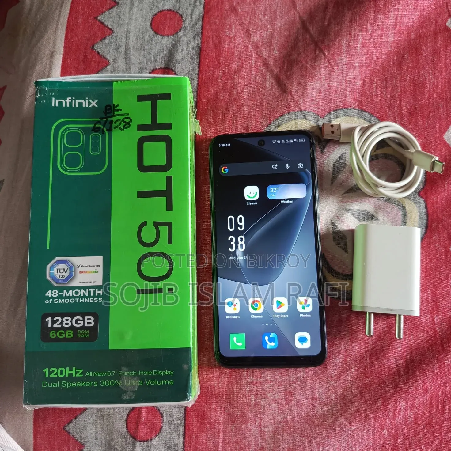 Infinix Hot 50i 128 GB Black