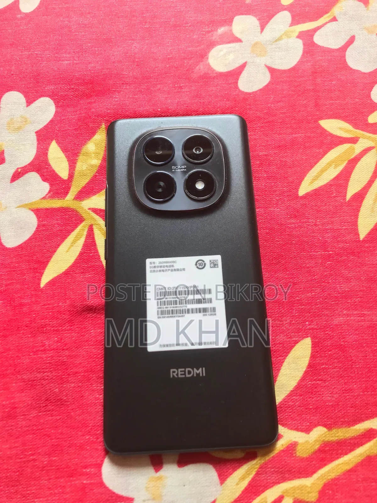 Xiaomi Redmi Note 15 128 GB Black