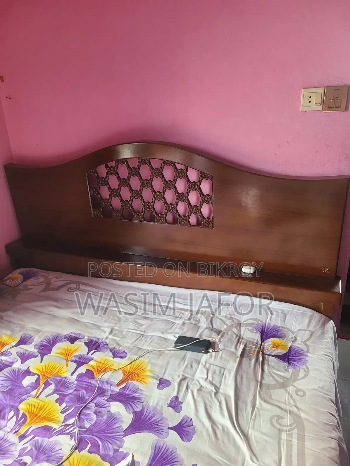 A bed will be sold.