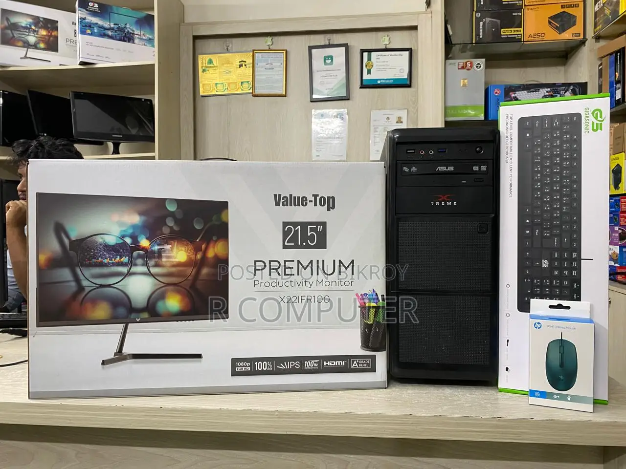 Desktop Computer 4GB Intel Core i3 SSD 256GB
