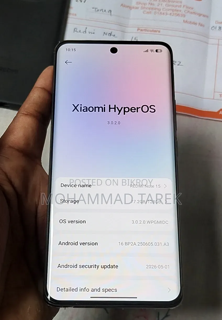 Xiaomi Redmi Note 15 128 GB Black