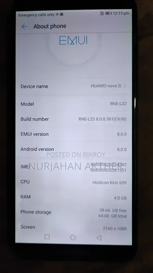 Huawei Nova 2I 32 GB Black