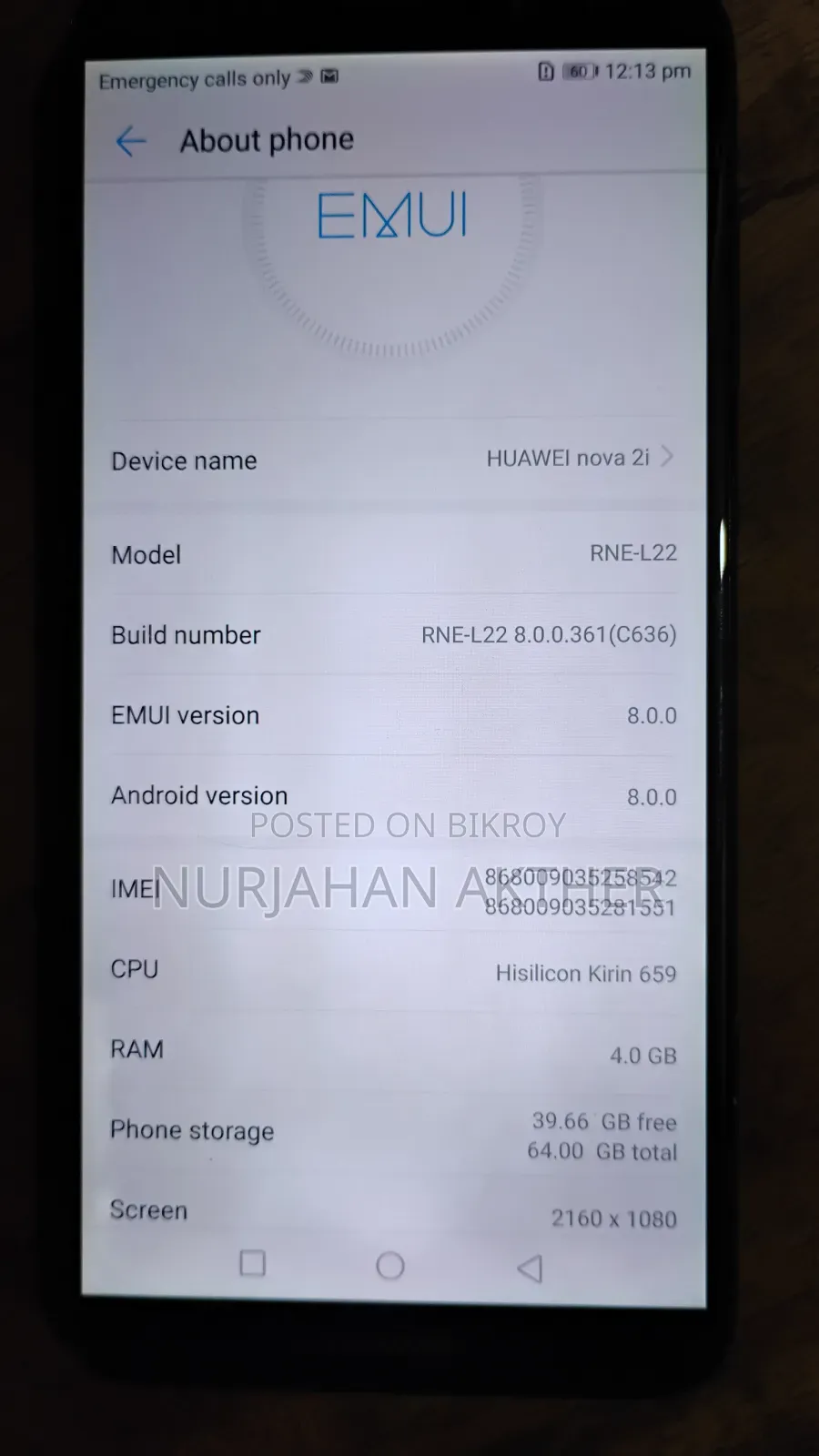 Huawei Nova 2I 32 GB Black
