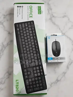 Live Tech Lt820 Keyboard & Hp M10 Wired Mouse (Brand New - Gift Item)