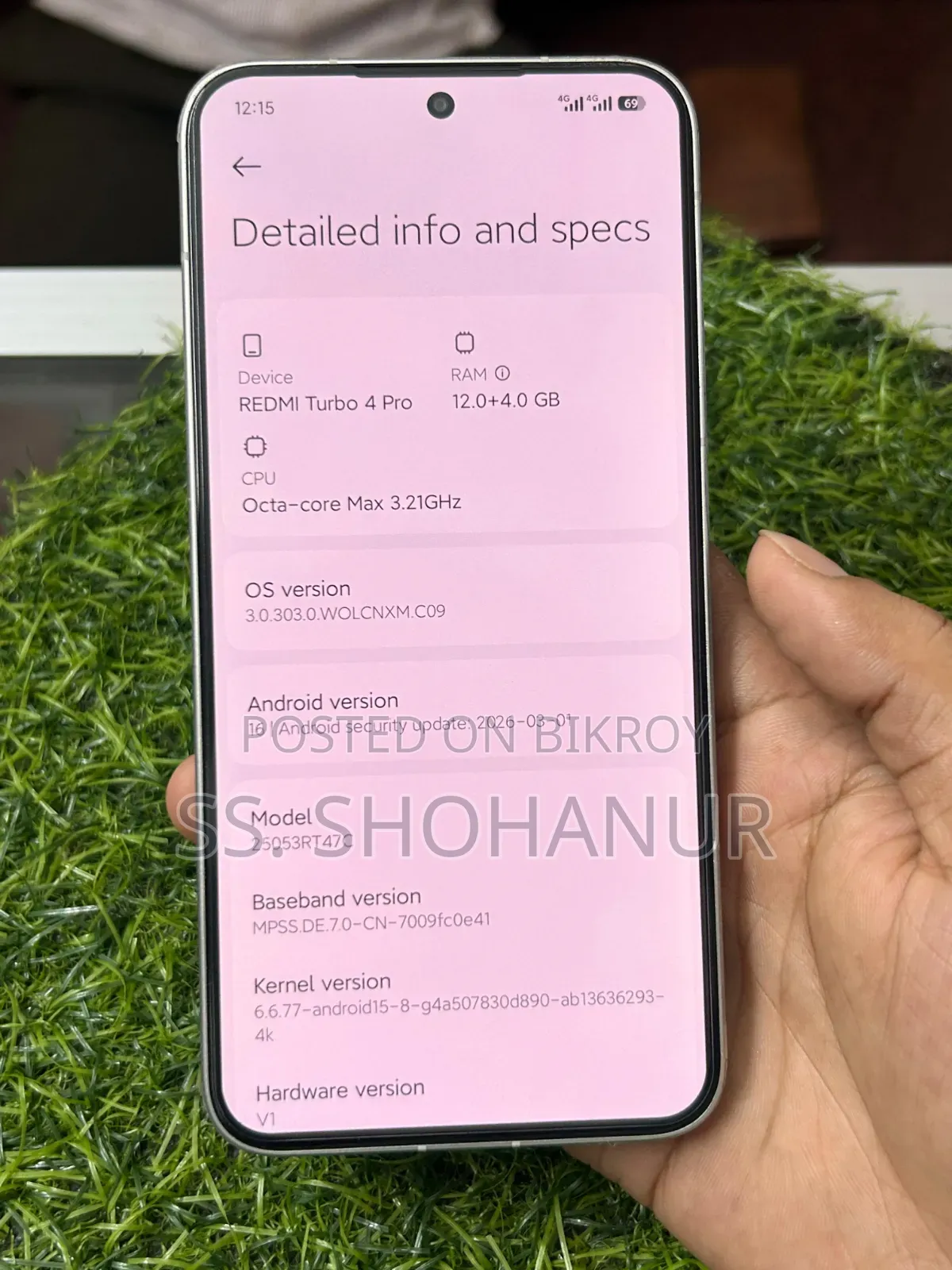Xiaomi Redmi Turbo 4 Pro 256 GB White