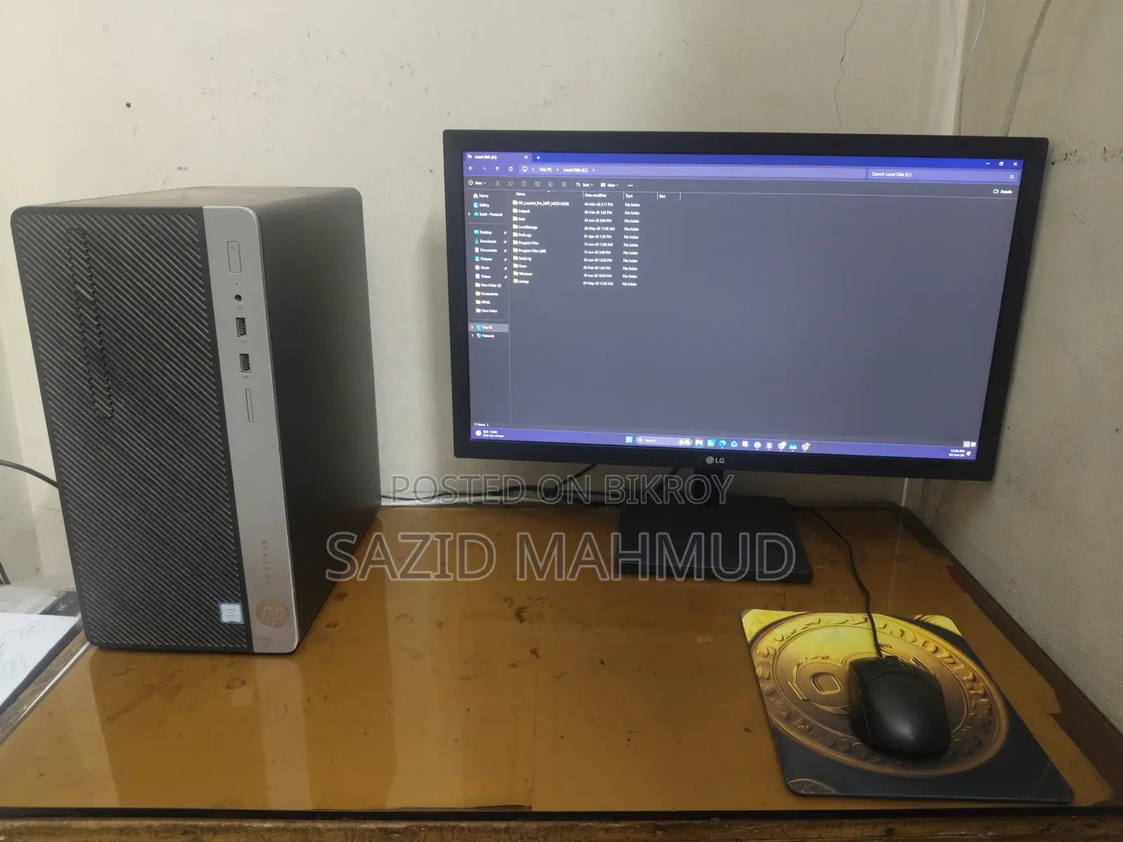 Desktop Computer HP ProDesk 400 G4 8GB Intel Core I3 SSD 256GB