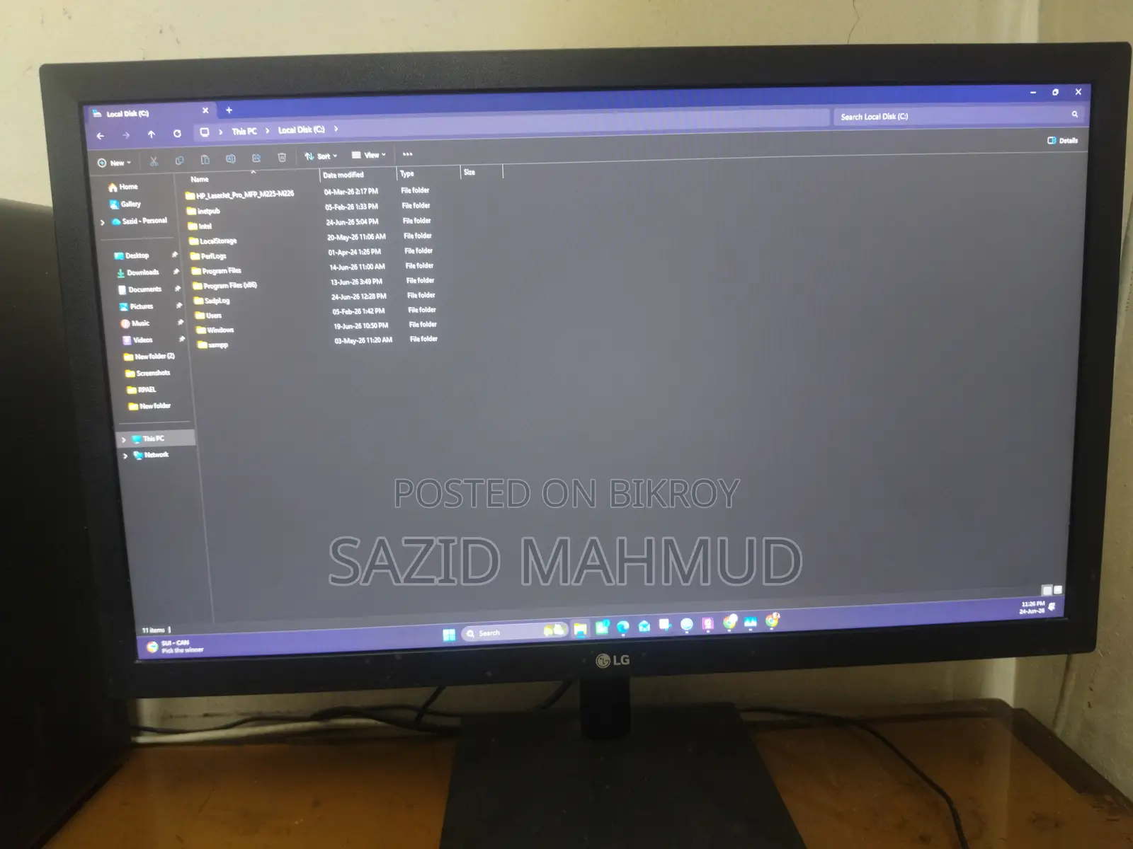 Desktop Computer HP ProDesk 400 G4 8GB Intel Core I3 SSD 256GB