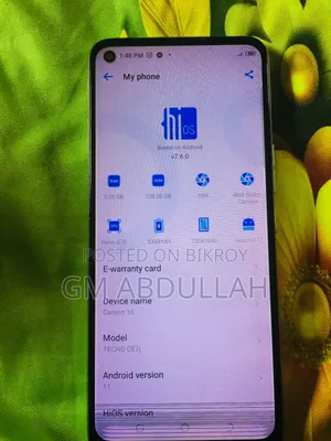 Tecno Camon 16 128 GB Gray