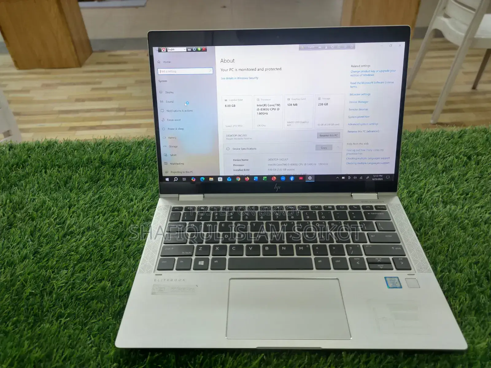 Laptop HP EliteBook X360 1030 G4 8GB Intel Core I5 SSD 256GB