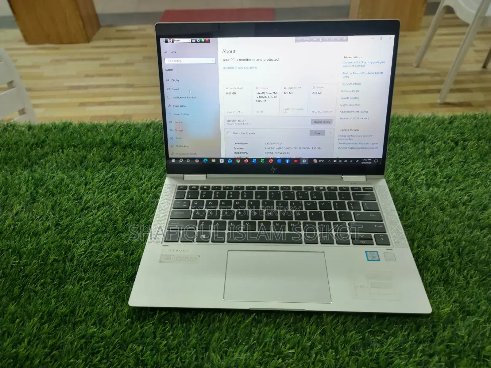 Laptop HP EliteBook X360 1030 G4 8GB Intel Core I5 SSD 256GB