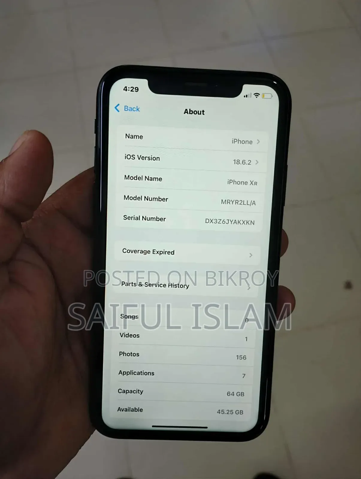 Apple iPhone XR 64 GB Black