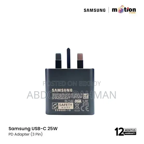 Samsung 25w Type C to C Charger Withcable