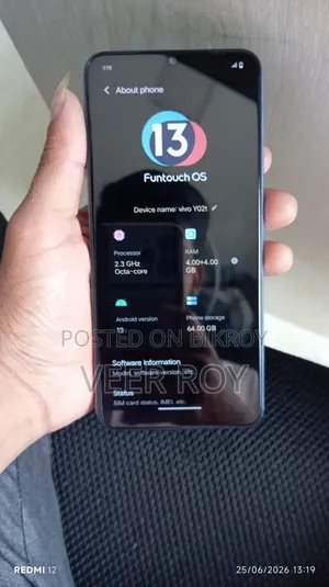 Vivo Y02t 64 GB Purple