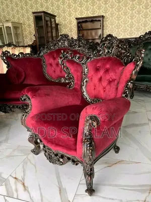 5-Seater Sofa made of Teak wood, French design, fresh condition like new