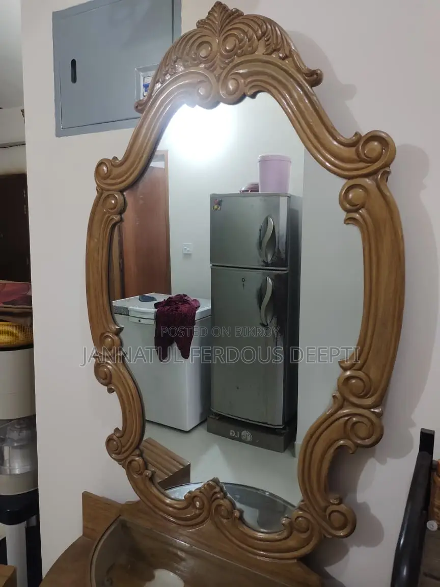 Teak Wood Dressing Table + Stool for Sale