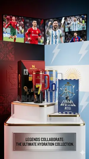 Limited Edition Ronaldo Messi 40oz Tumbler