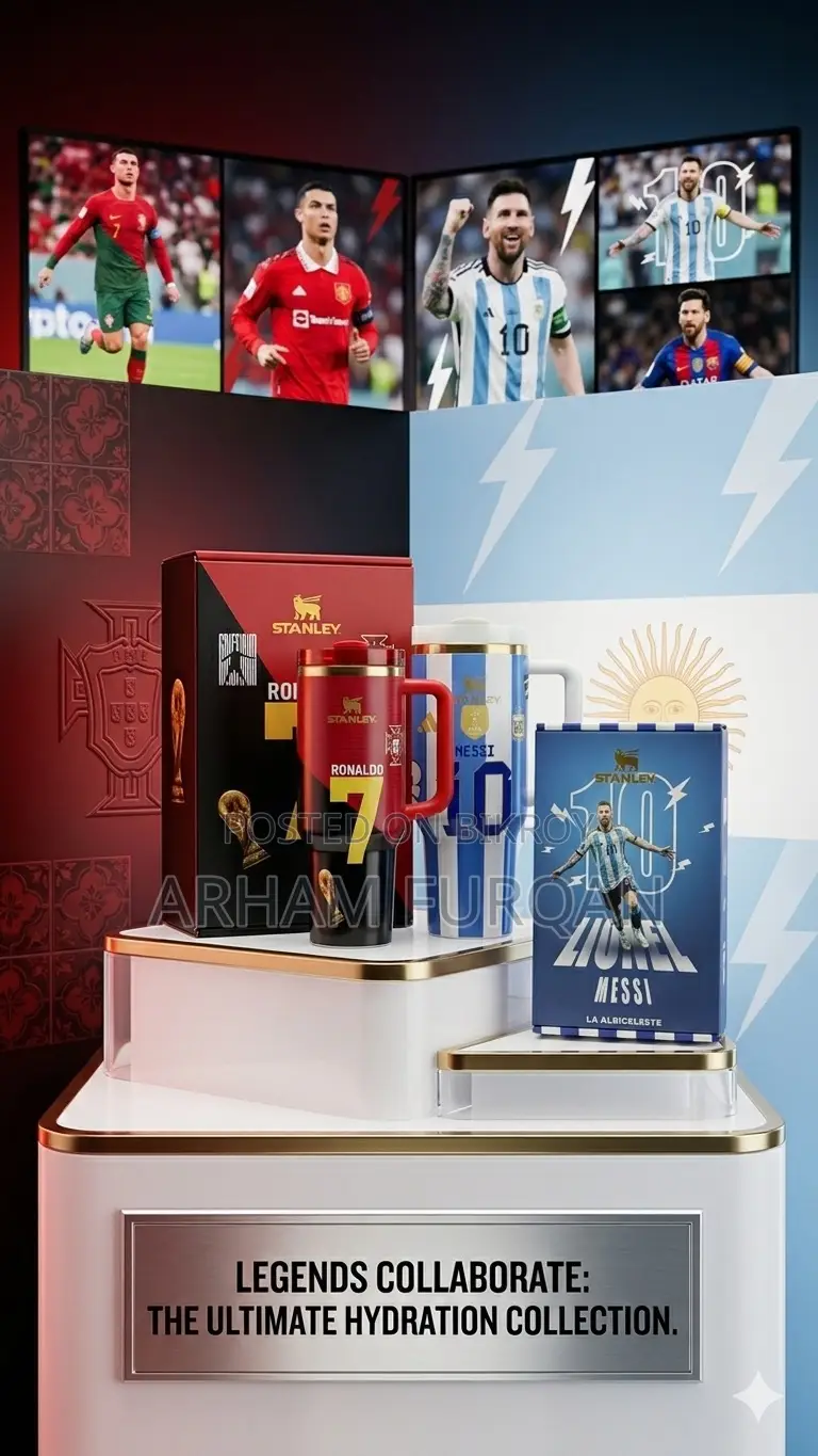 Limited Edition Ronaldo Messi 40oz Tumbler