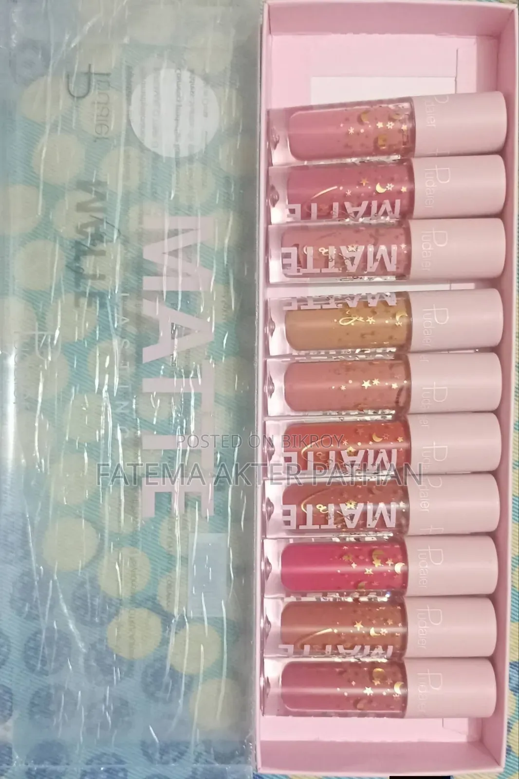 Flarnnor Lip Liner Pudaier Matte Lasting Lipstick Set