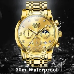 Olevs 2889 Ch – Gold Olevs 2889 Quartz Stainless Steel Strap Watch