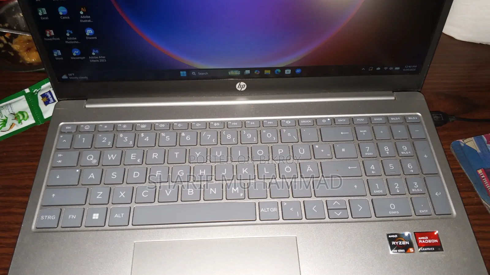 Laptop HP 15 8GB AMD Ryzen 5 SSD 512GB