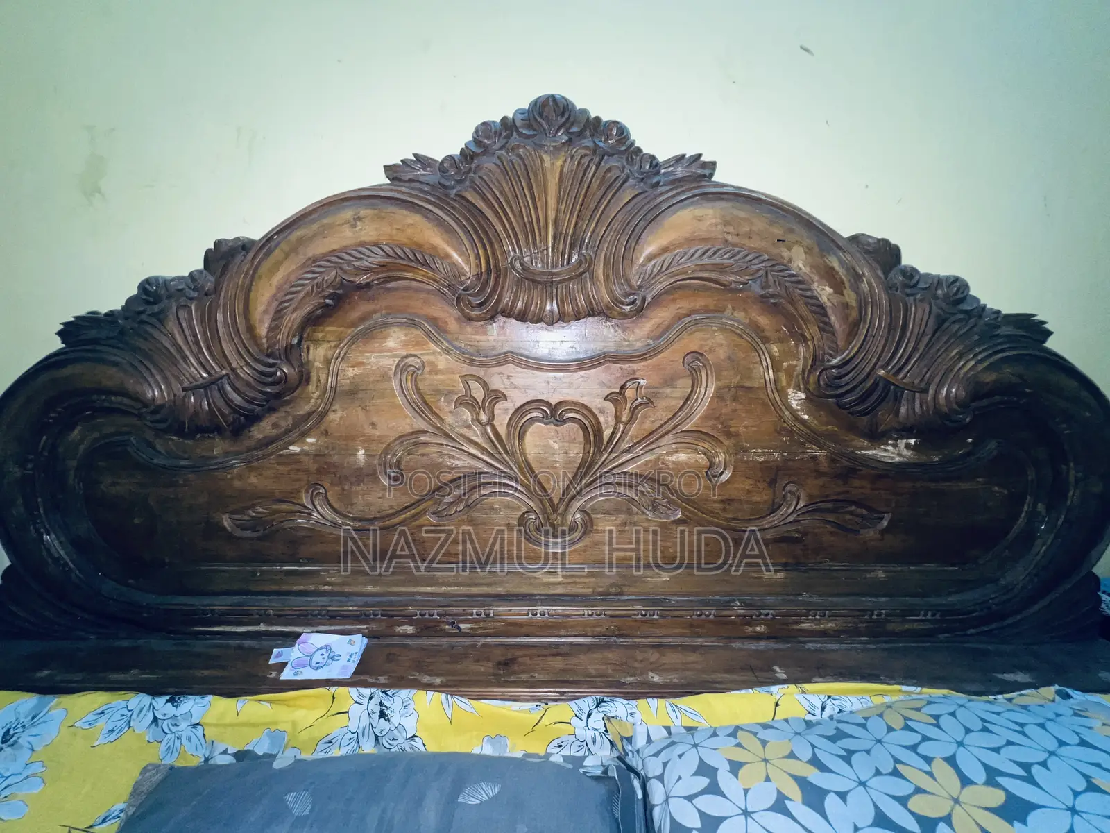 সেগুন কাঠের একটি খাট বিক্রি হবে