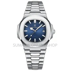 Poedagar 613 Luxury Stainless Steel Strap Watch