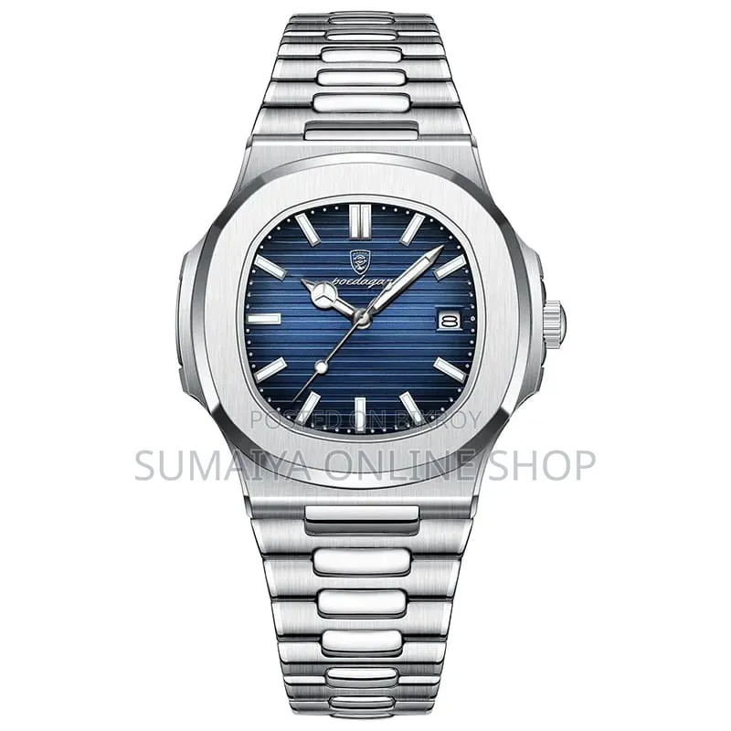 Poedagar 613 Luxury Stainless Steel Strap Watch
