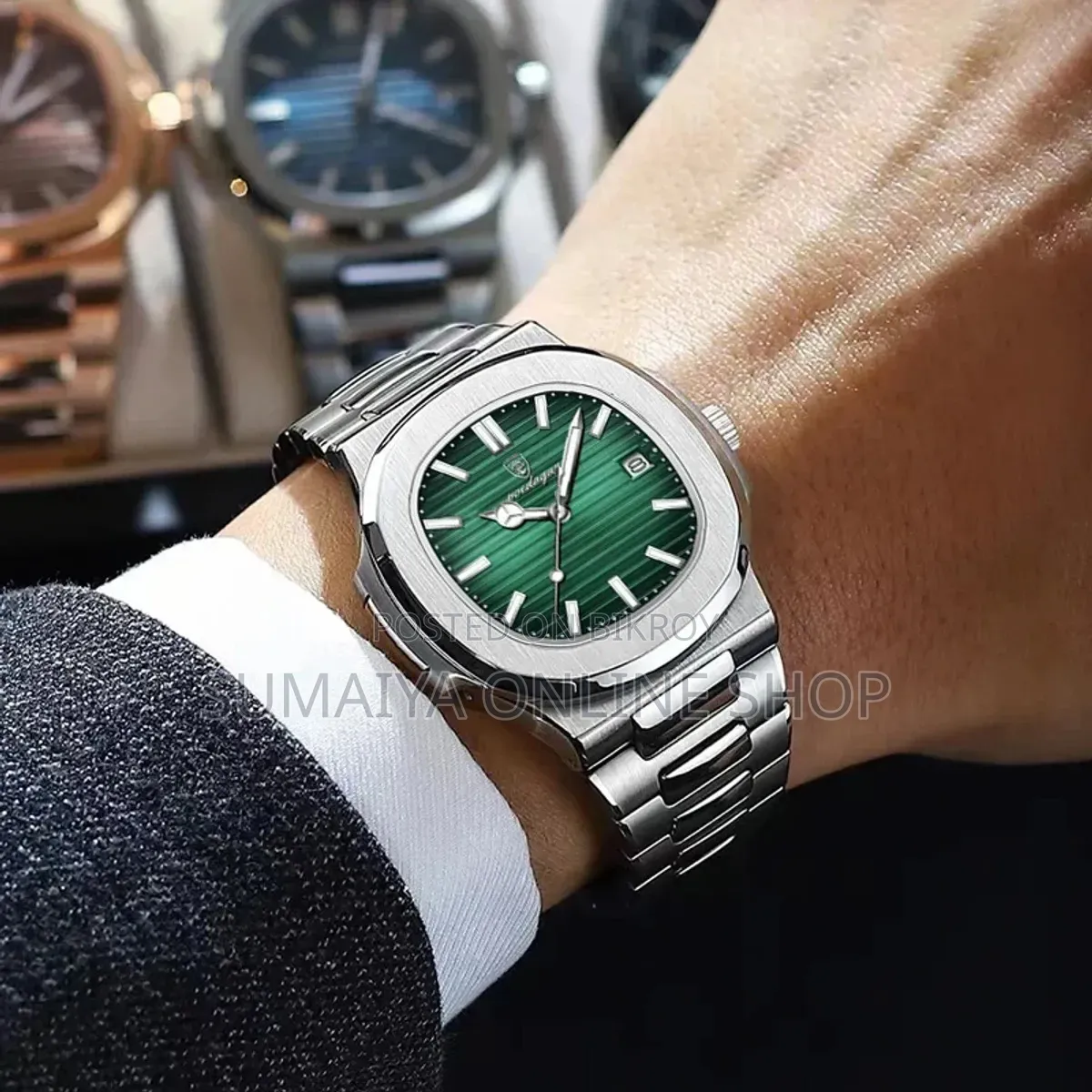 Poedagar 613 Luxury Stainless Steel Strap Watch