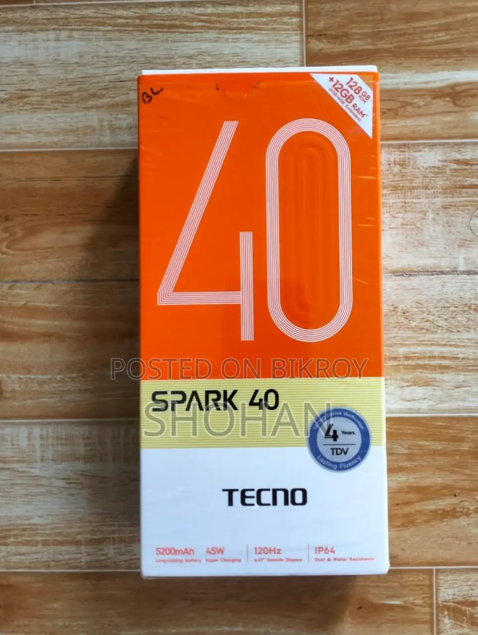 Tecno Spark 40 128 GB Black